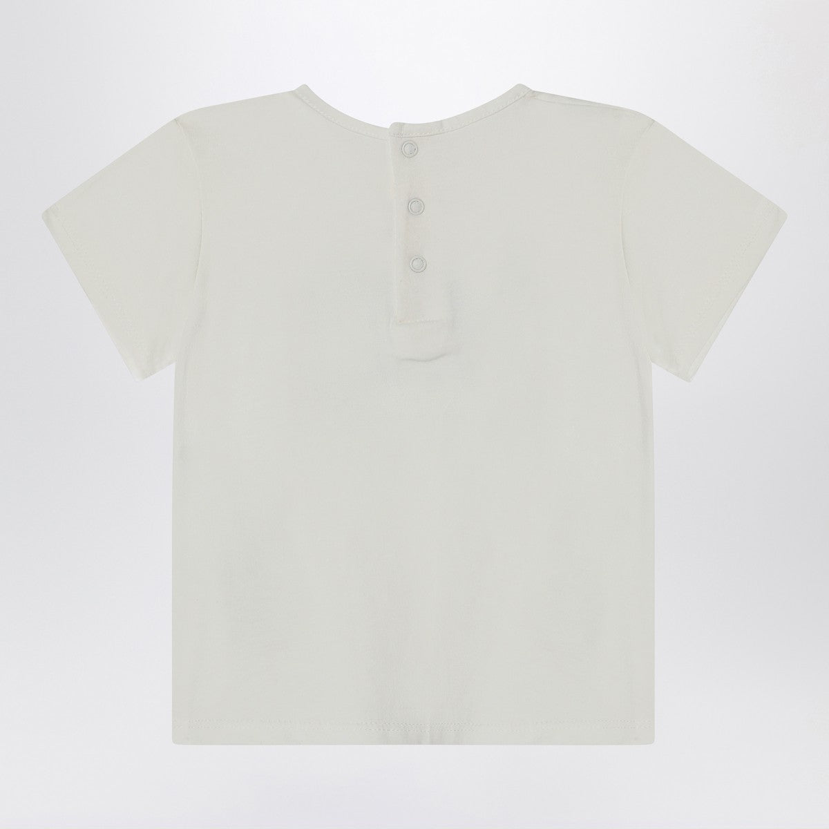 Chloé White cotton T-shirt with embroidered logo Chloé 