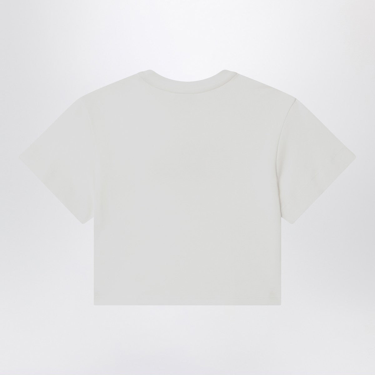 Chloé White T-shirt with embroidered logo Chloé 