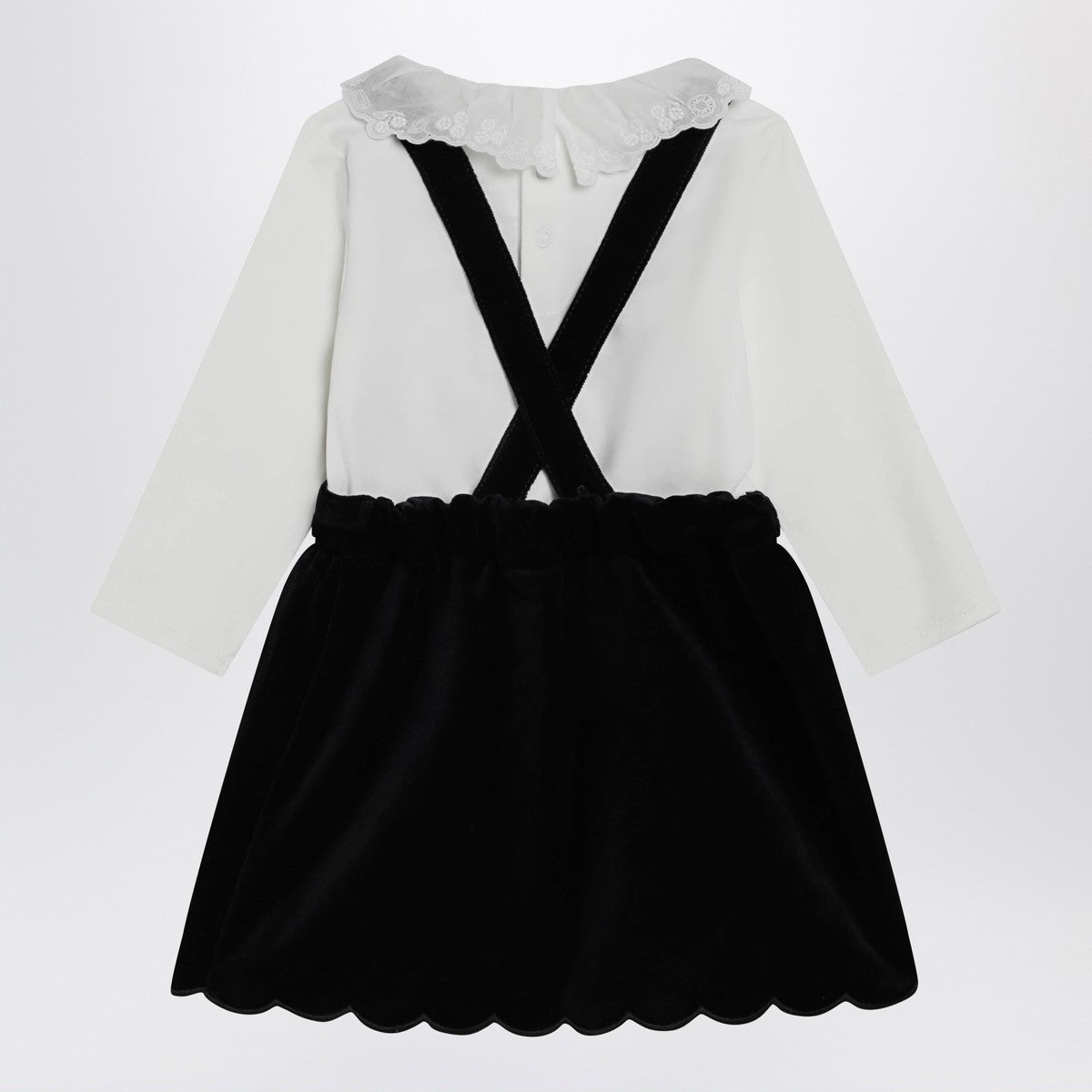 Chloé White and blue velvet dress Chloé 