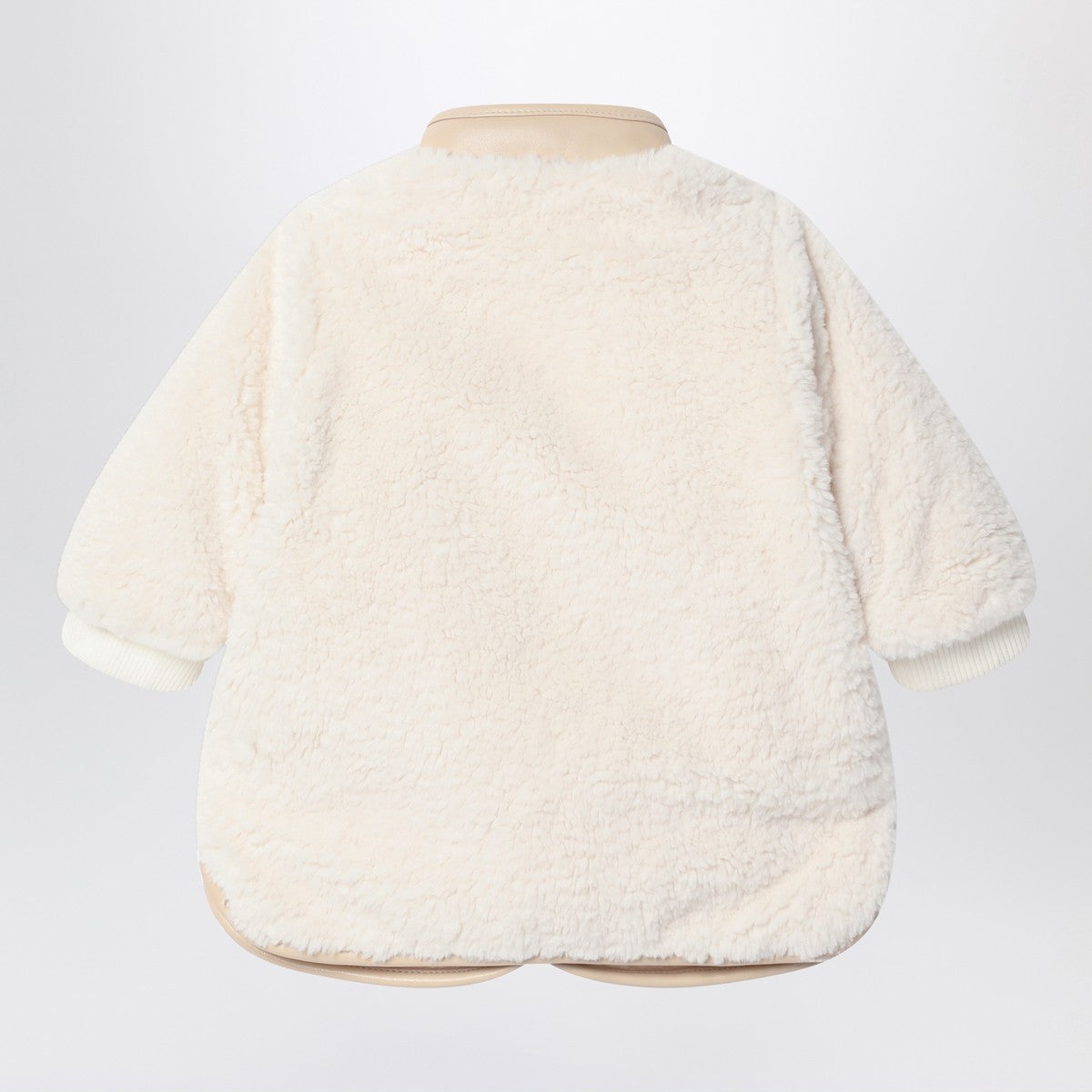Chloé White shearling-effect jacket Chloé 