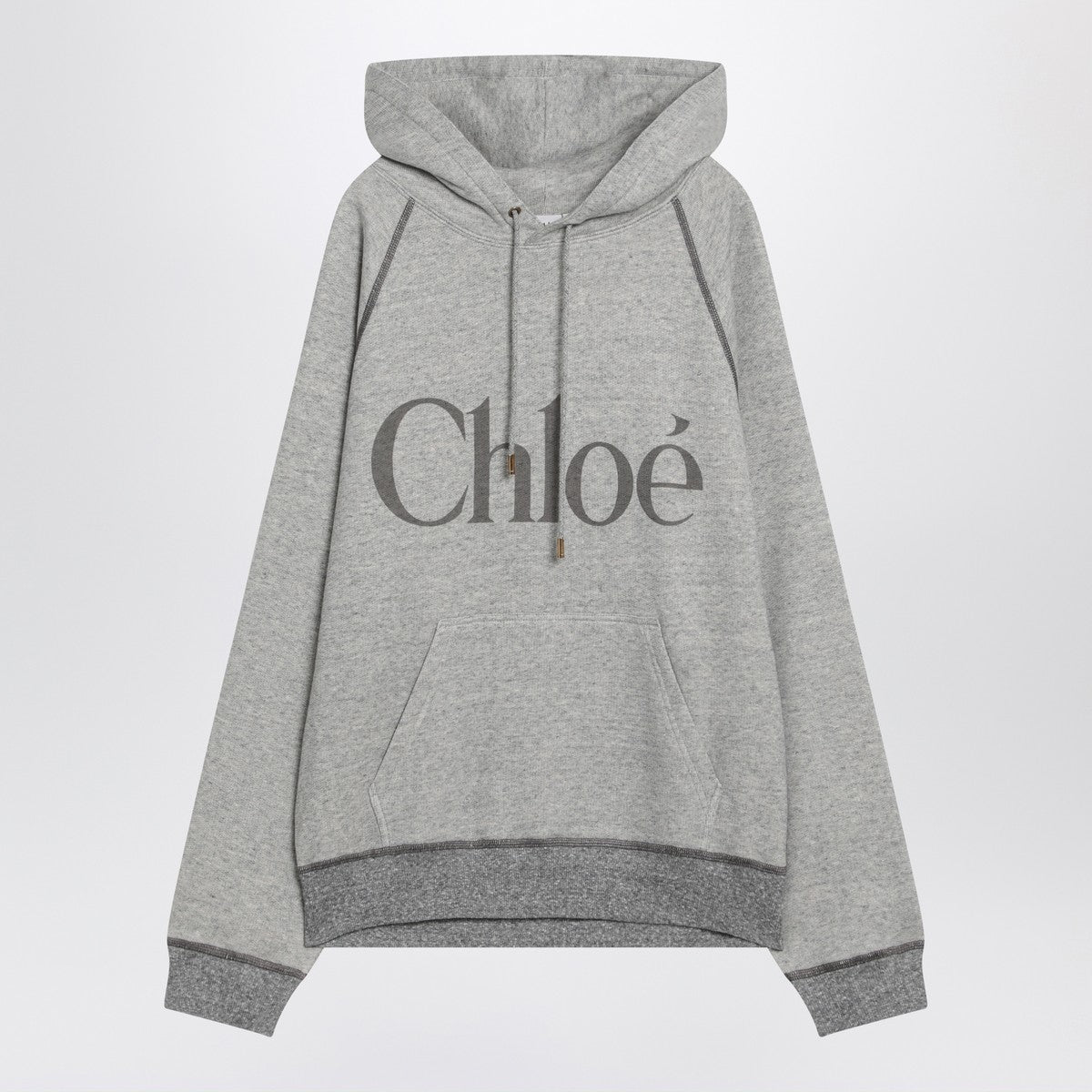 Chloé Gray hoodie with logo Chloé 