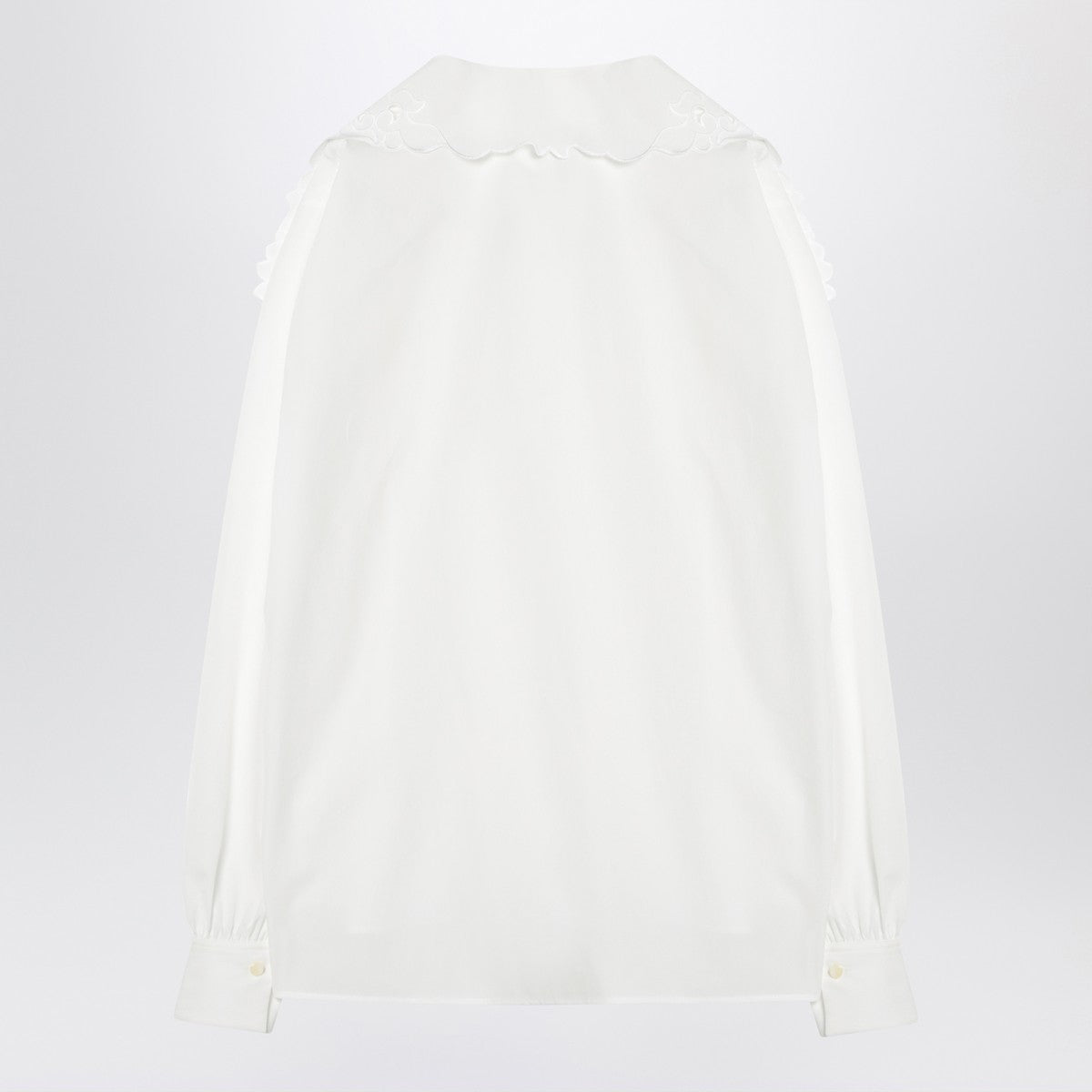 Chloé White shirt with embroidered bow tie Chloé 