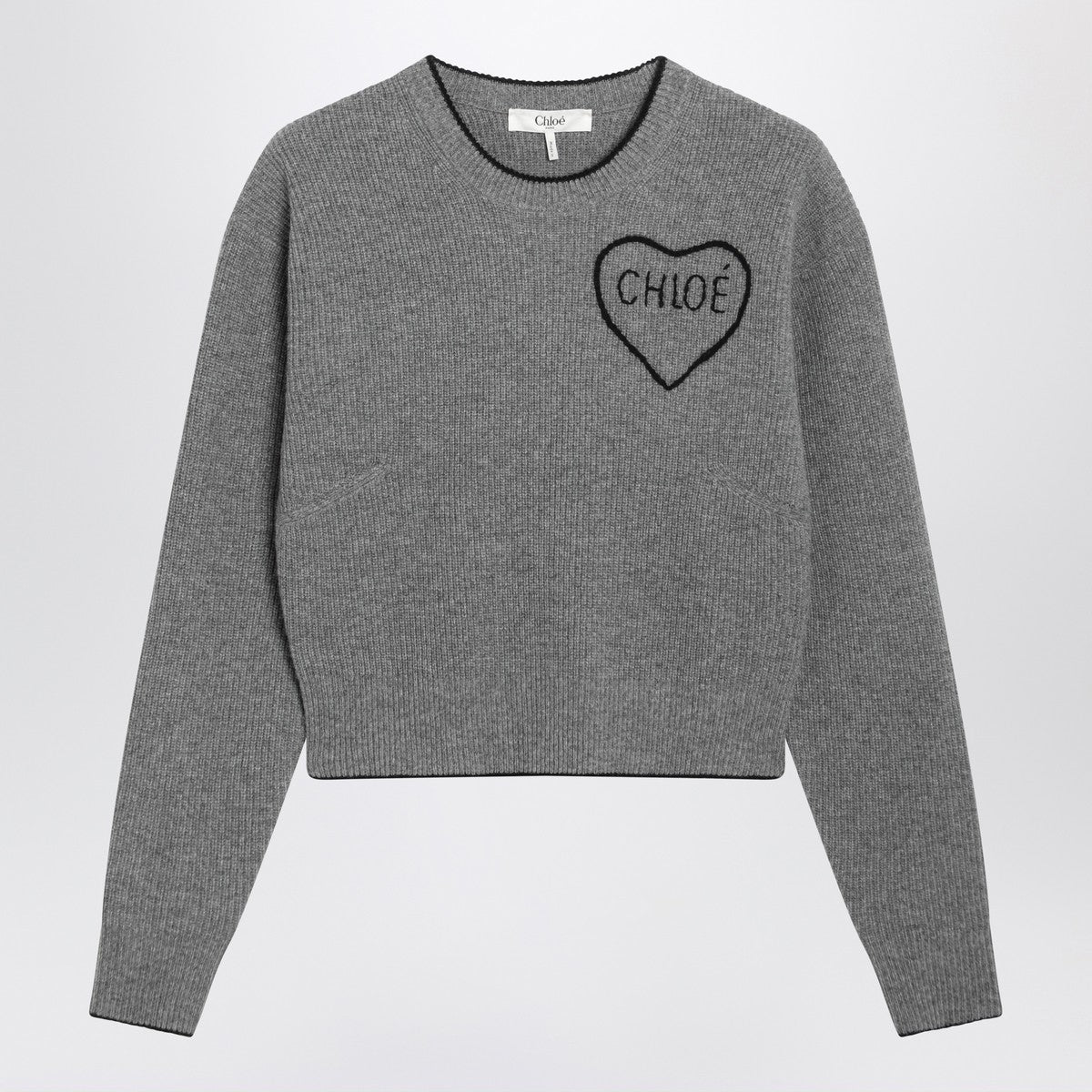 Chloé Gray wool and cashmere sweater Chloé 