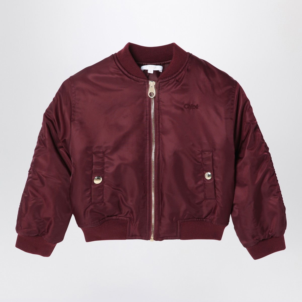Chloé Nylon bordeaux bomber jacket Chloé 