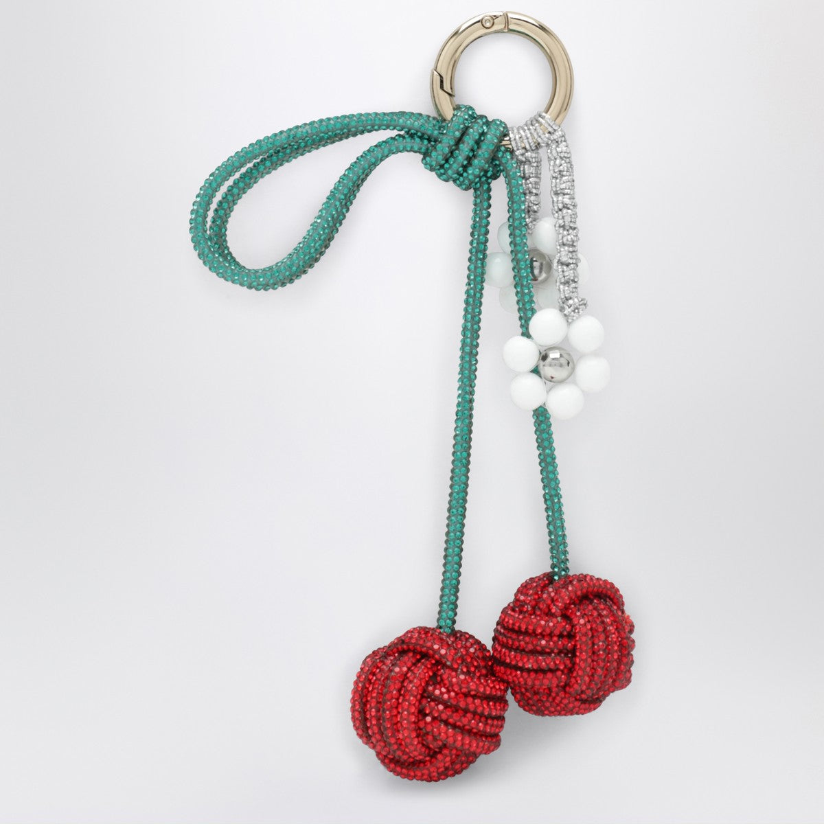 Hibourama Cherry charm with red/green crystals Hibourama 