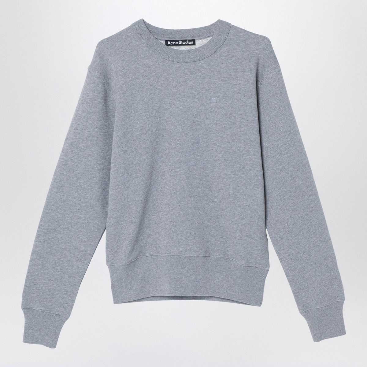 Acne Studios Grey sweatshirt with small logo patch Acne Studios 