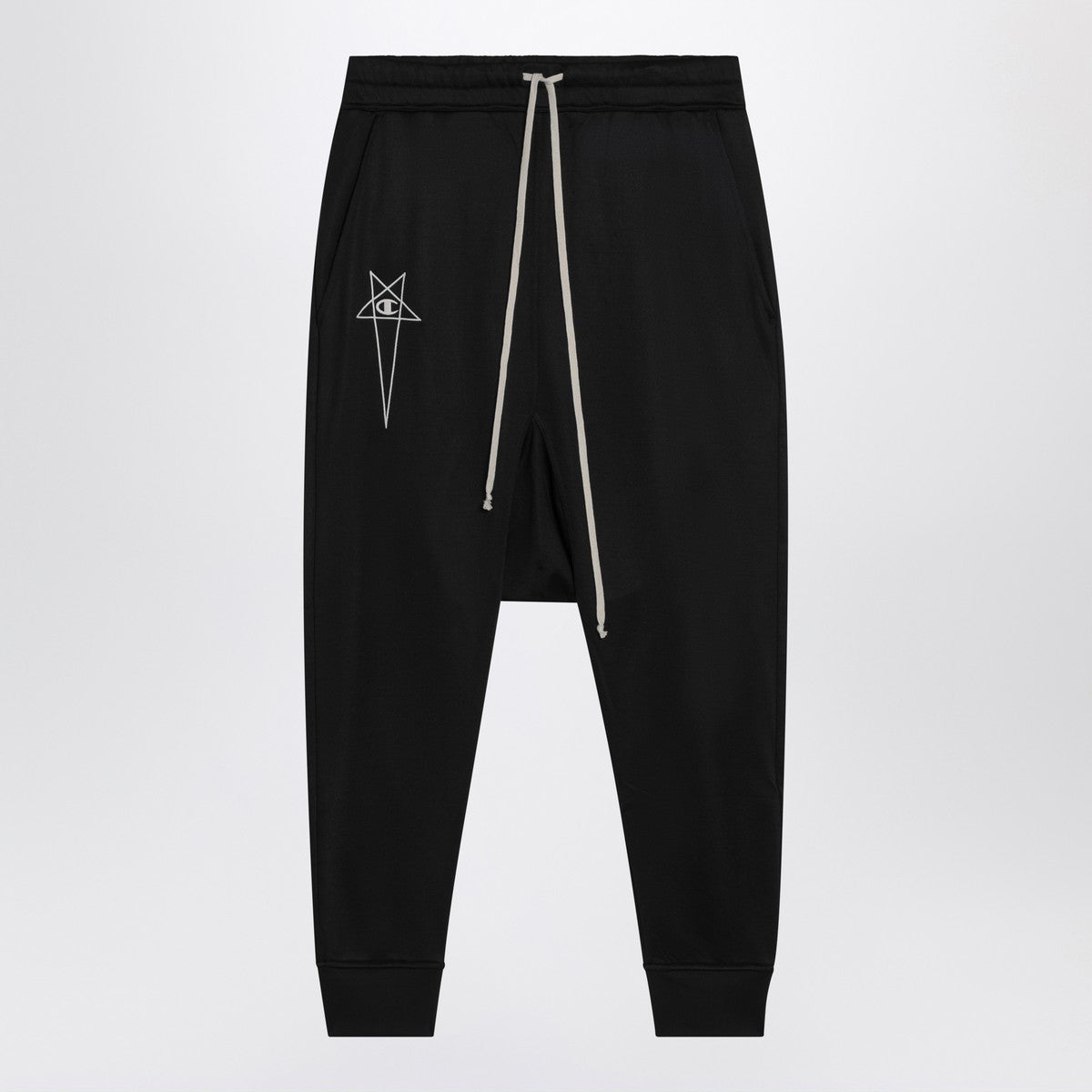 Champion x Rick Owens Black Prisoner Drawstring joggers Champion x Rick Owens 