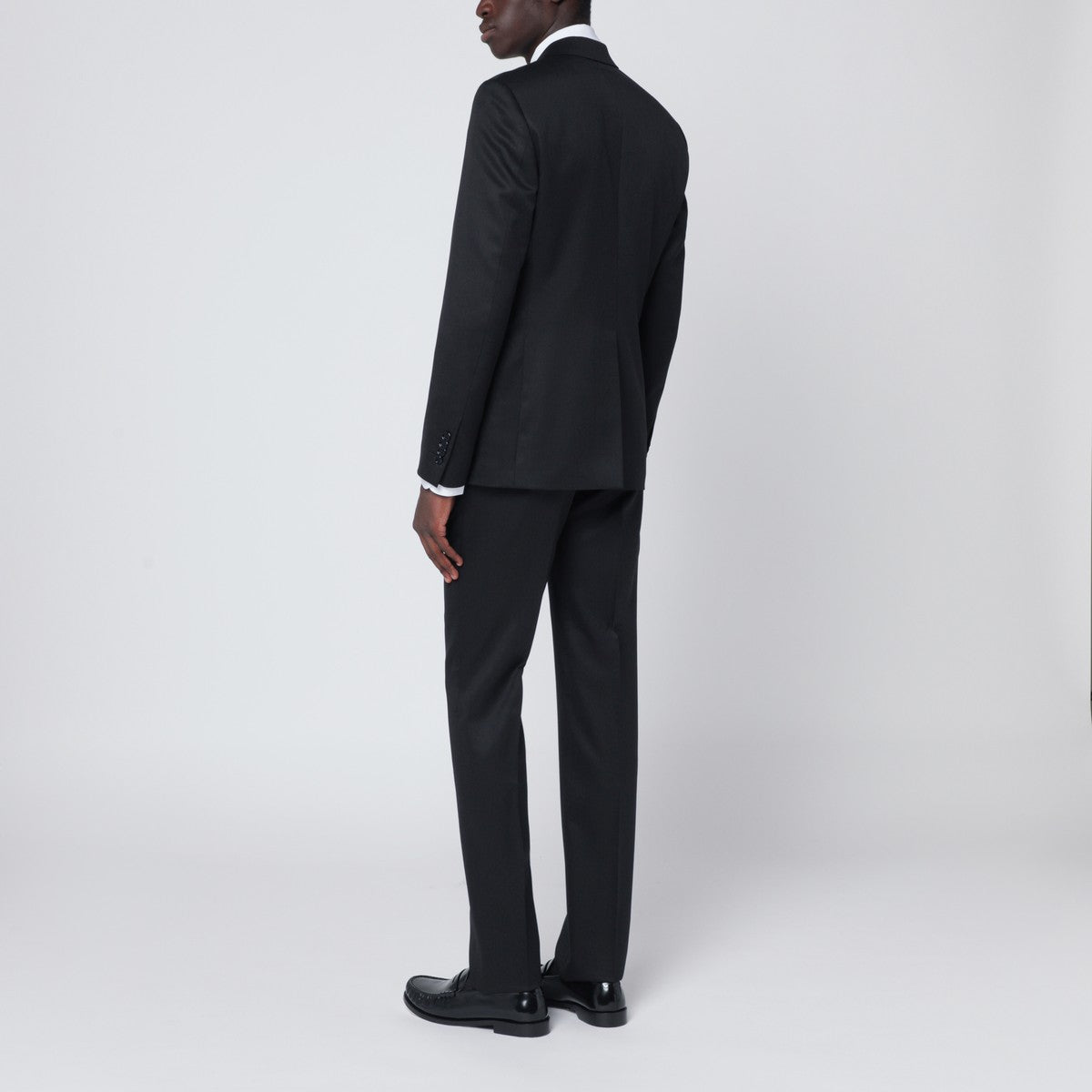 Lardini Black single-breasted wool suit Lardini 