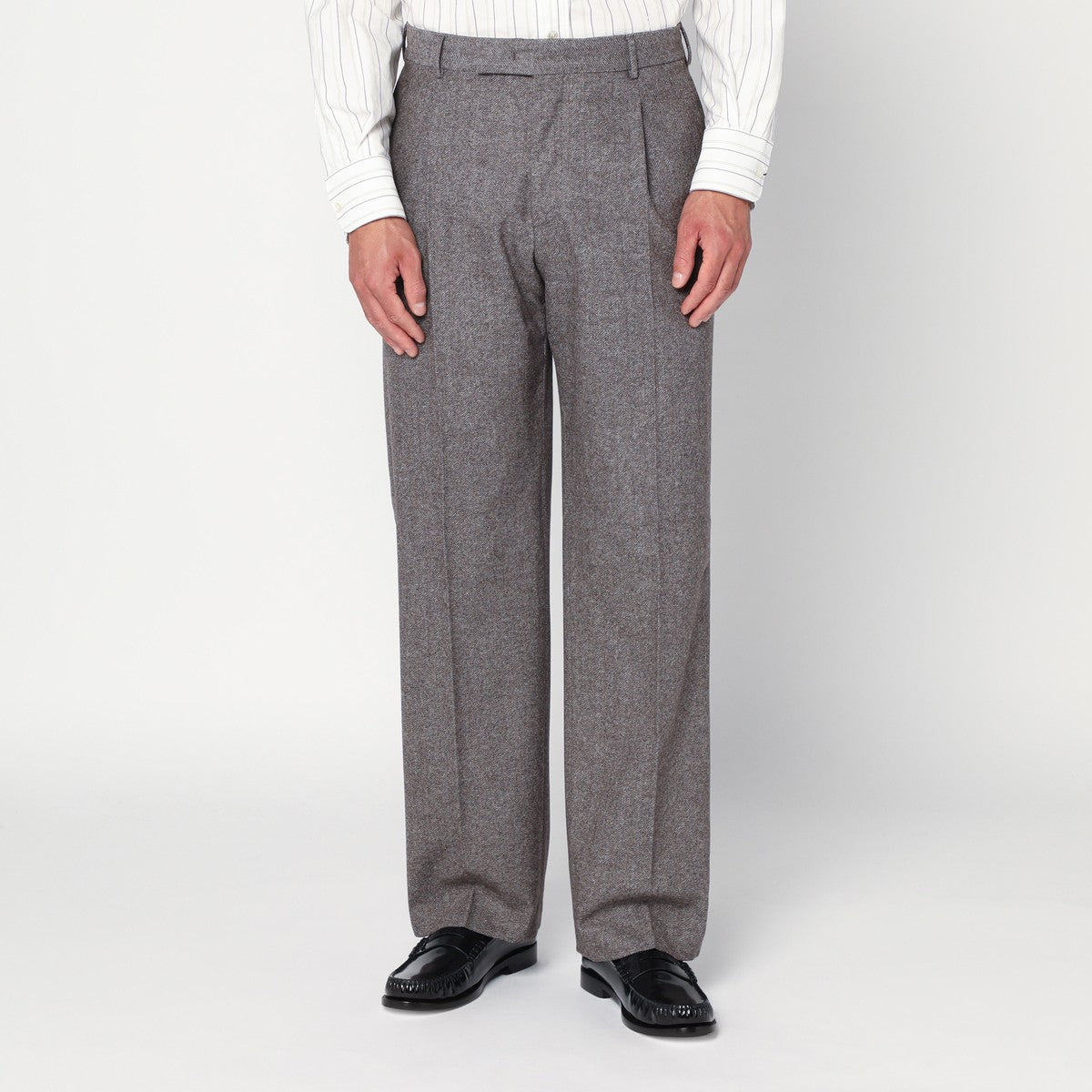 PT Torino Light brown wool pants with pleats PT Torino 