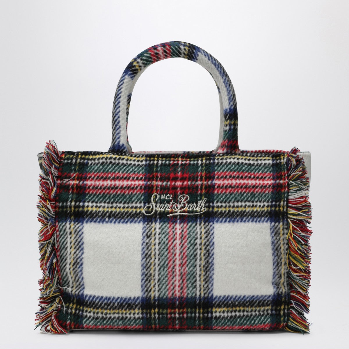 MC2 Saint Barth Mini Vanity bag with tartan pattern MC2 Saint Barth 
