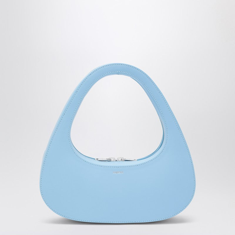 Coperni Micro Baguette Swipe Bag light blue leather Coperni