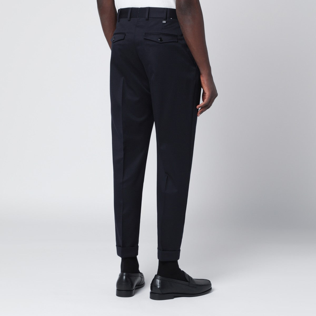 PT Torino Navy blue wool trousers PT Torino 