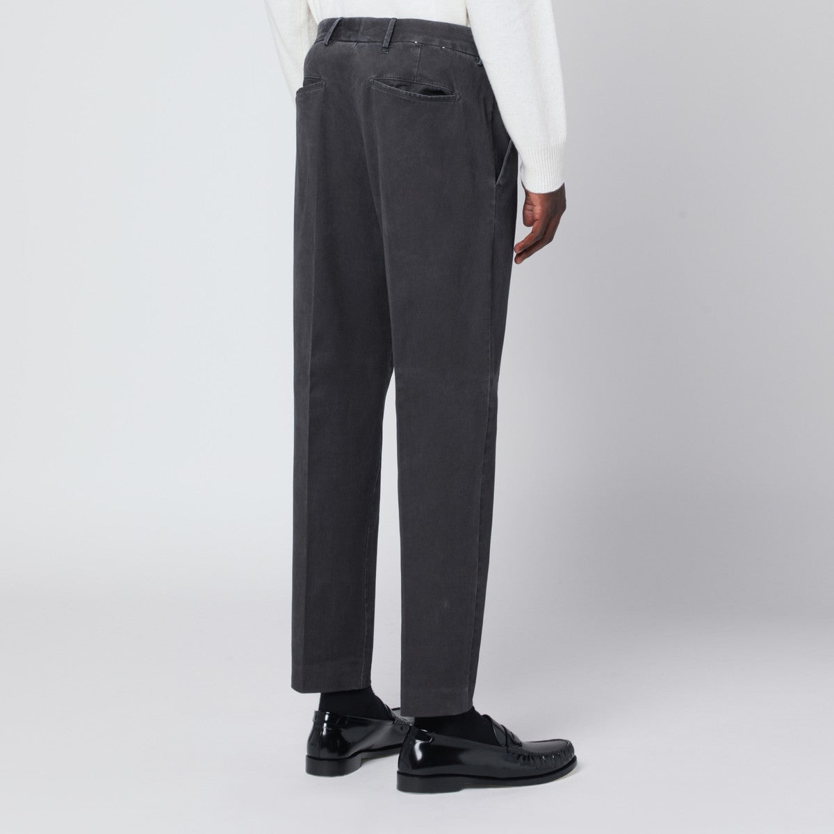 PT Torino Gray cotton trousers PT Torino 