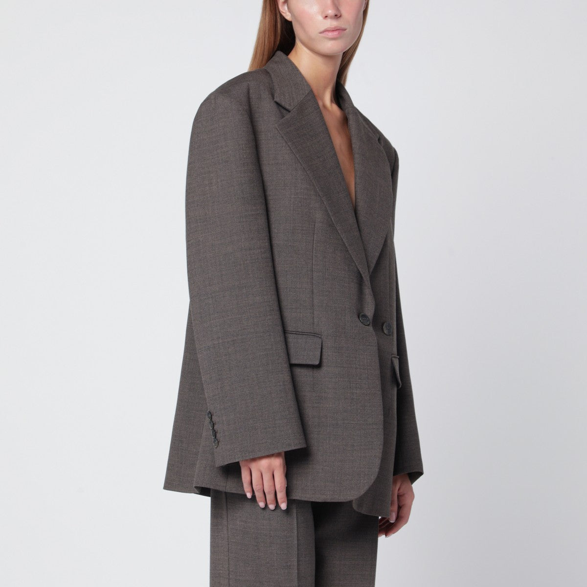 P.A.R.O.S.H. Chestnut-coloured wool blend jacket P.A.R.O.S.H. 