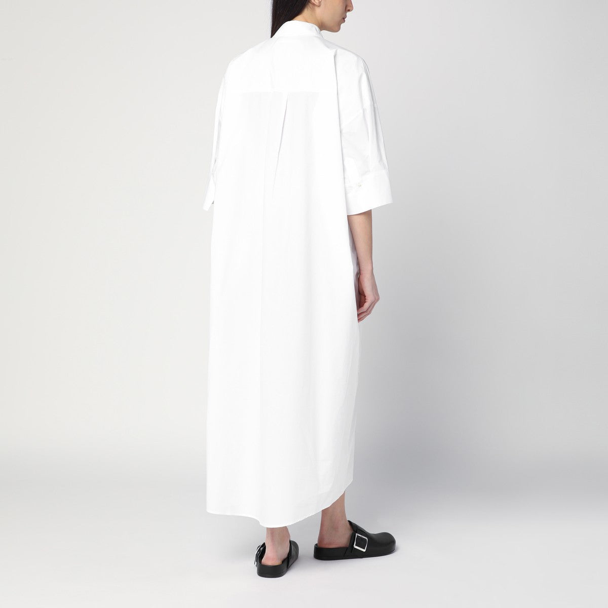 P.A.R.O.S.H. White chemise dress in cotton P.A.R.O.S.H. 