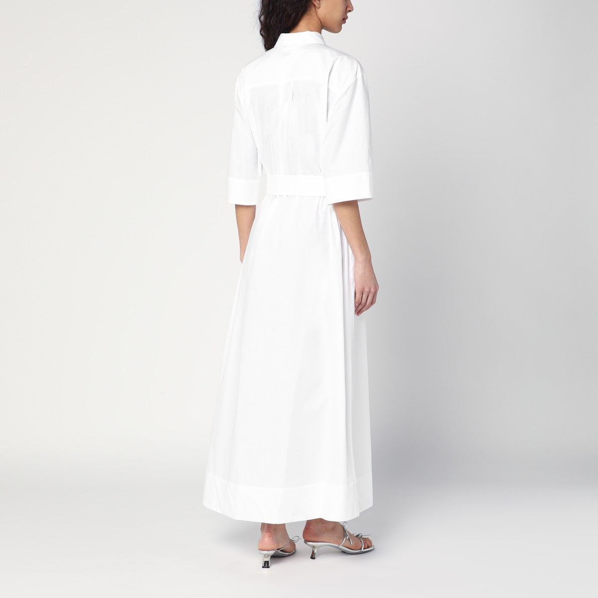 P.A.R.O.S.H. White shirt dress with belt P.A.R.O.S.H. 