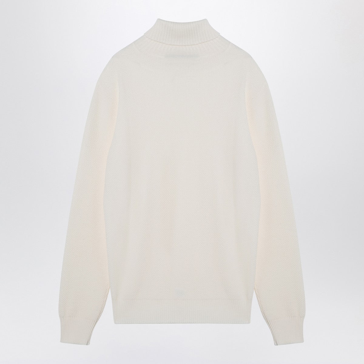 Tagliatore White virgin wool turtleneck Tagliatore 