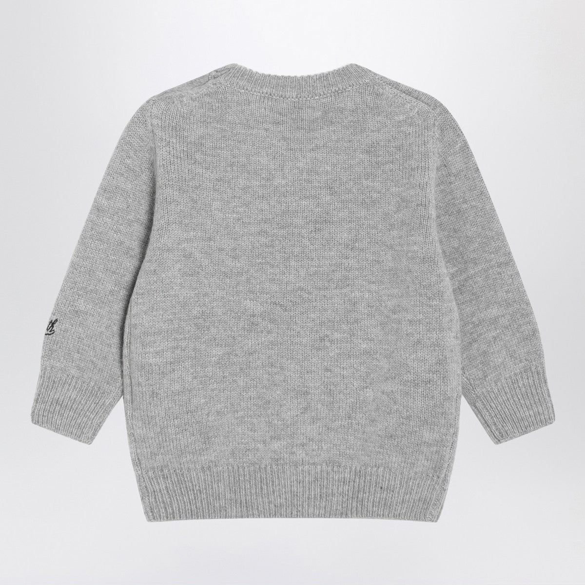 MC2 Saint Barth Grey wool-blend sweater with Woodstock MC2 Saint Barth 