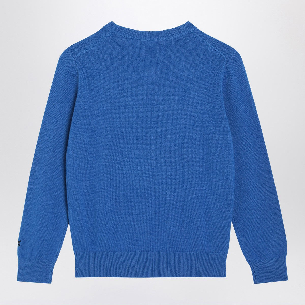 MC2 Saint Barth Blue wool-blend sweater with car MC2 Saint Barth 