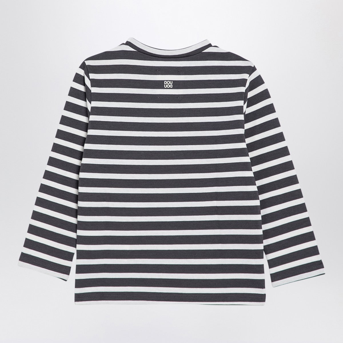 Douuod Grey/white striped cotton jersey Douuod 