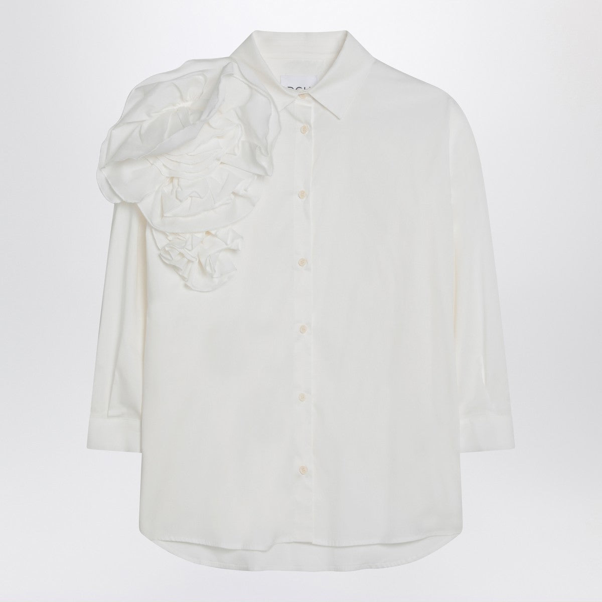 Douuod Striped shirt lime/white in cotton Douuod 