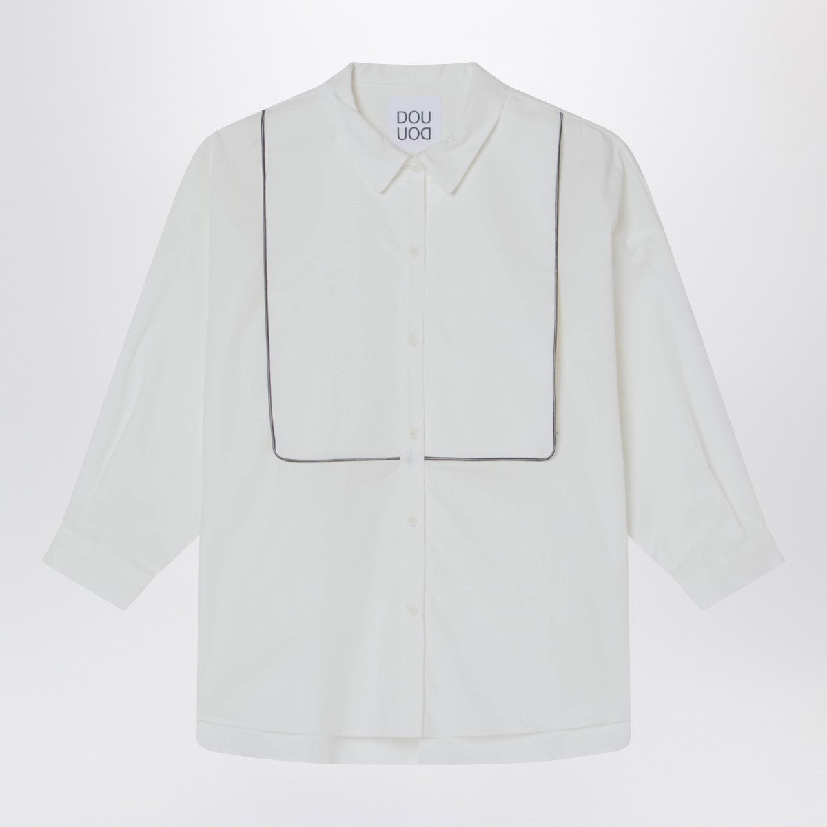 Douuod Como white cotton shirt Douuod 