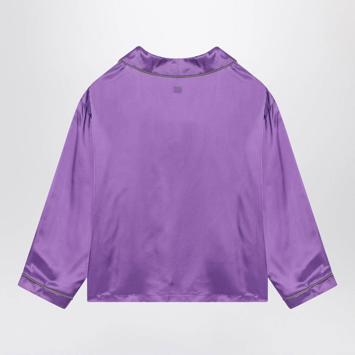 Douuod Purple satin pyjama shirt Douuod 