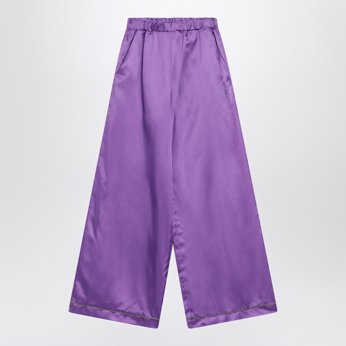 Douuod Purple satin pyjama trousers Douuod 