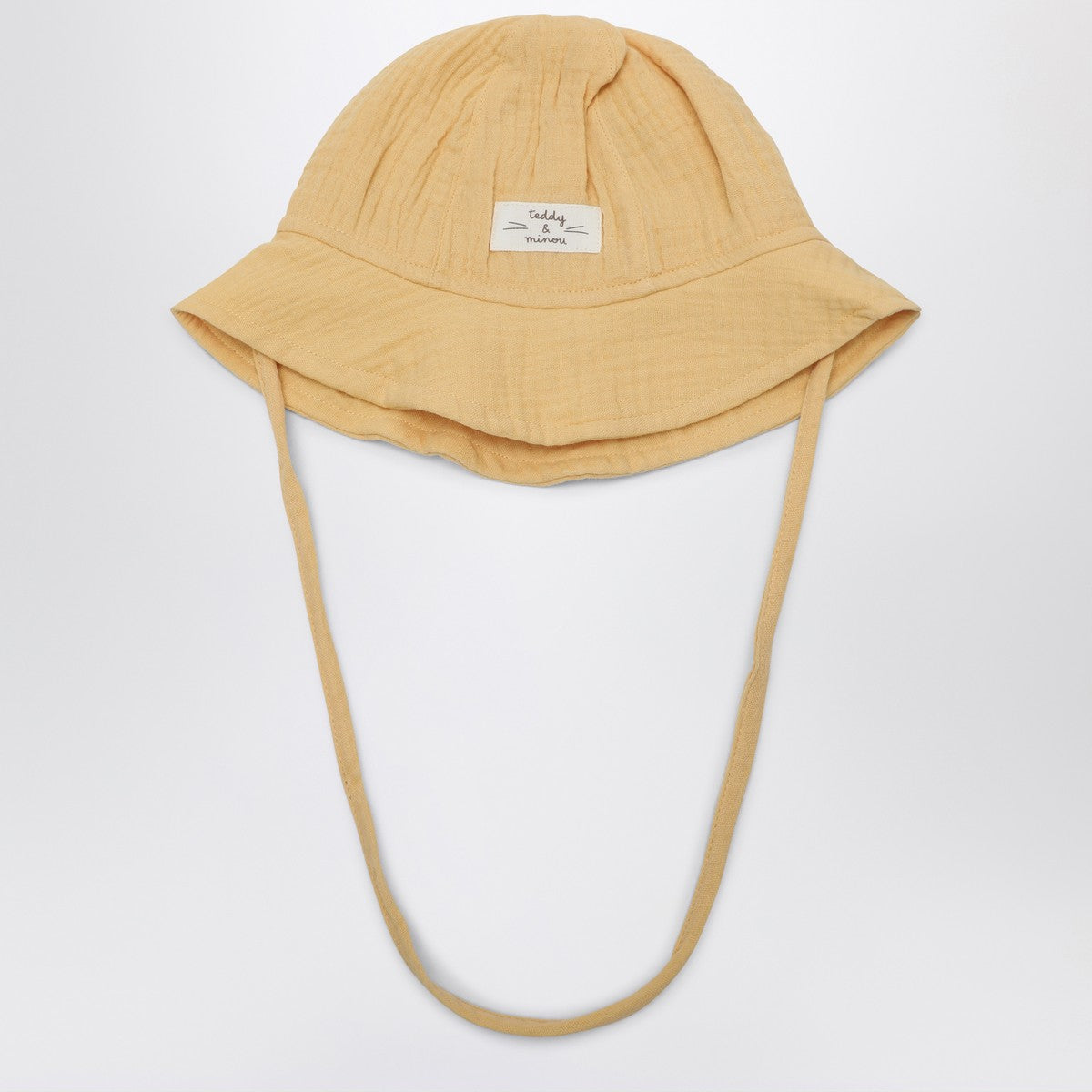 Teddy & Minou Yellow hat with drawstring Teddy & Minou 