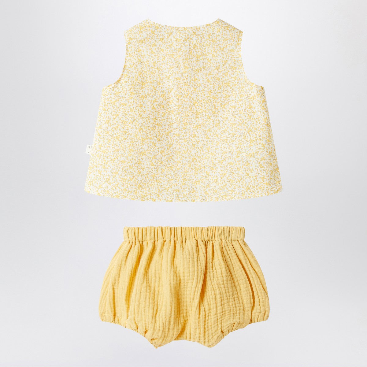 Teddy & Minou Yellow outfit with floral print Teddy & Minou 