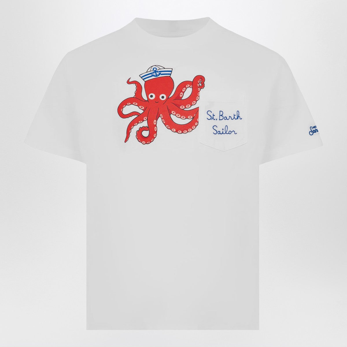 MC2 Saint Barth Eddy T-shirt white with octopus print MC2 Saint Barth 