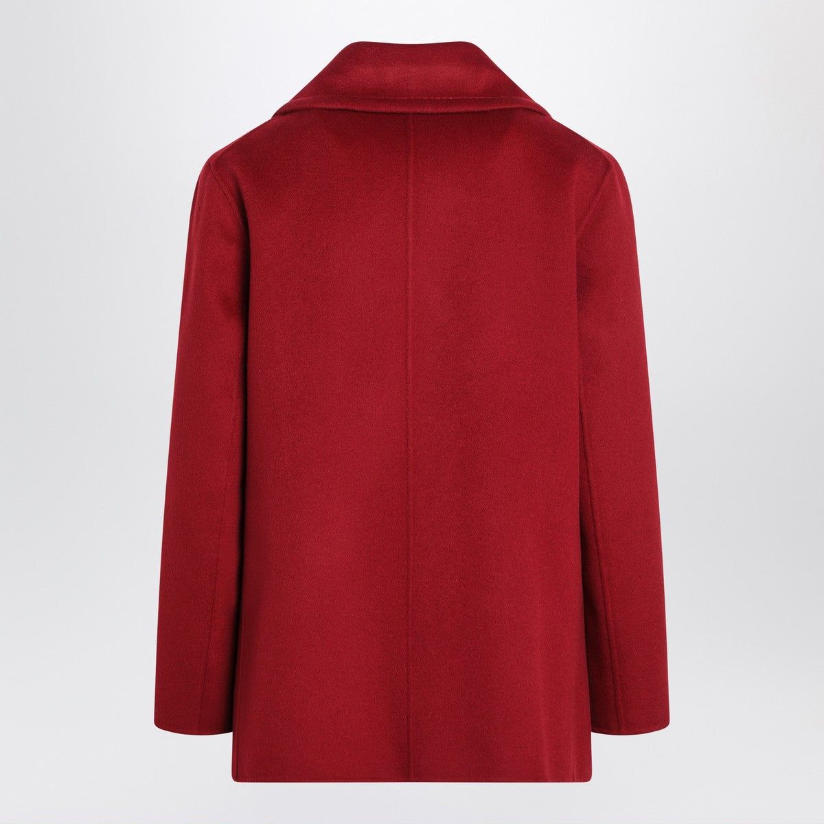 S Max Mara Short burgundy wool coat S Max Mara 