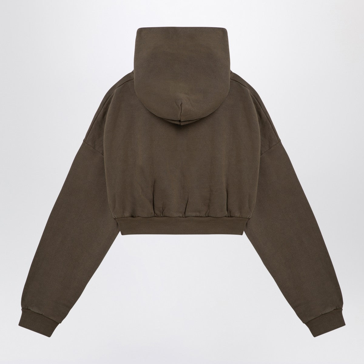 Entire Studios Organic cotton military green cropped sweatshirt Entire Studios 