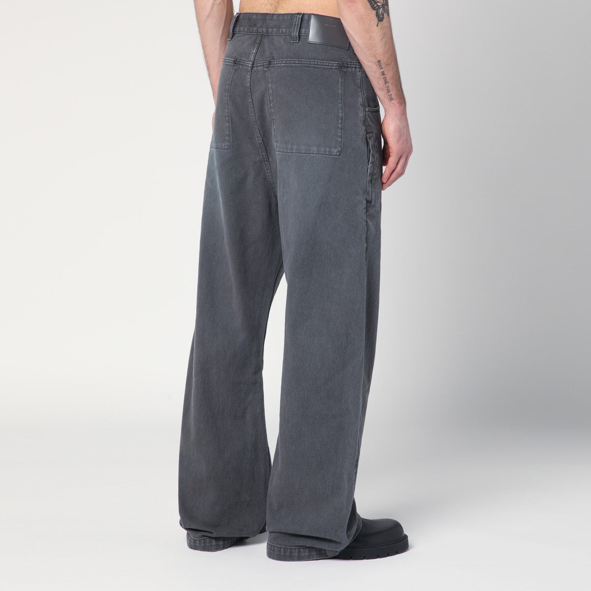 Entire Studios Washed grey denim trousers Entire Studios 