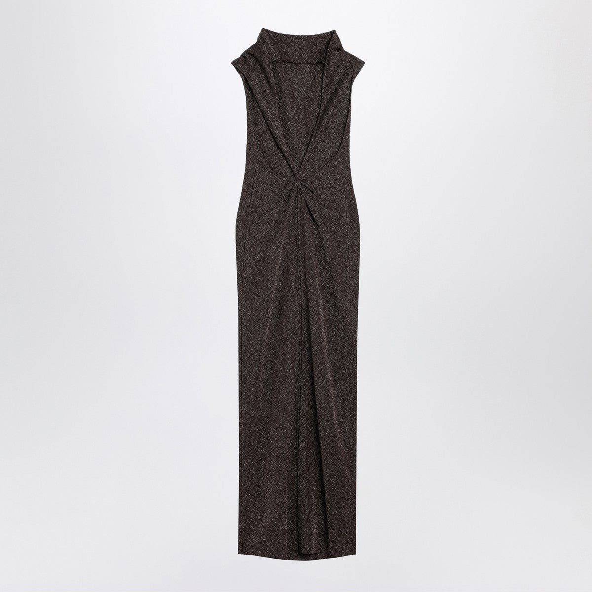 Max Mara Pianoforte Brown dress in viscose and lurex yarn Max Mara Pianoforte 