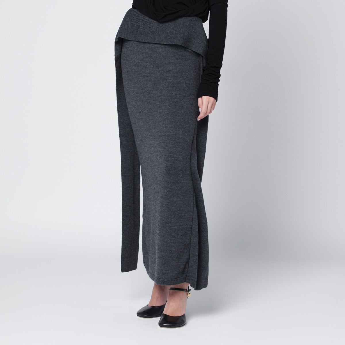 Entire Studios Long grey wool skirt Entire Studios 