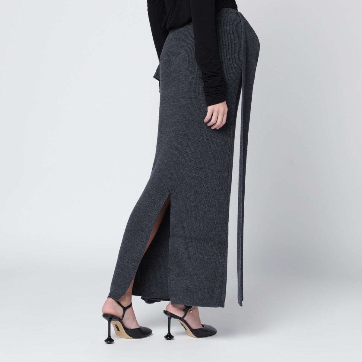 Entire Studios Long grey wool skirt Entire Studios 