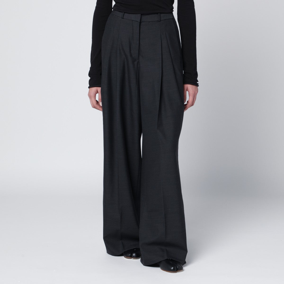 Entire Studios Wide grey wool-blend trousers Entire Studios 