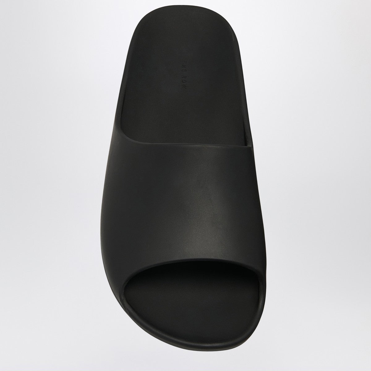 The Row Black Ama rubber slide sandal The Row 
