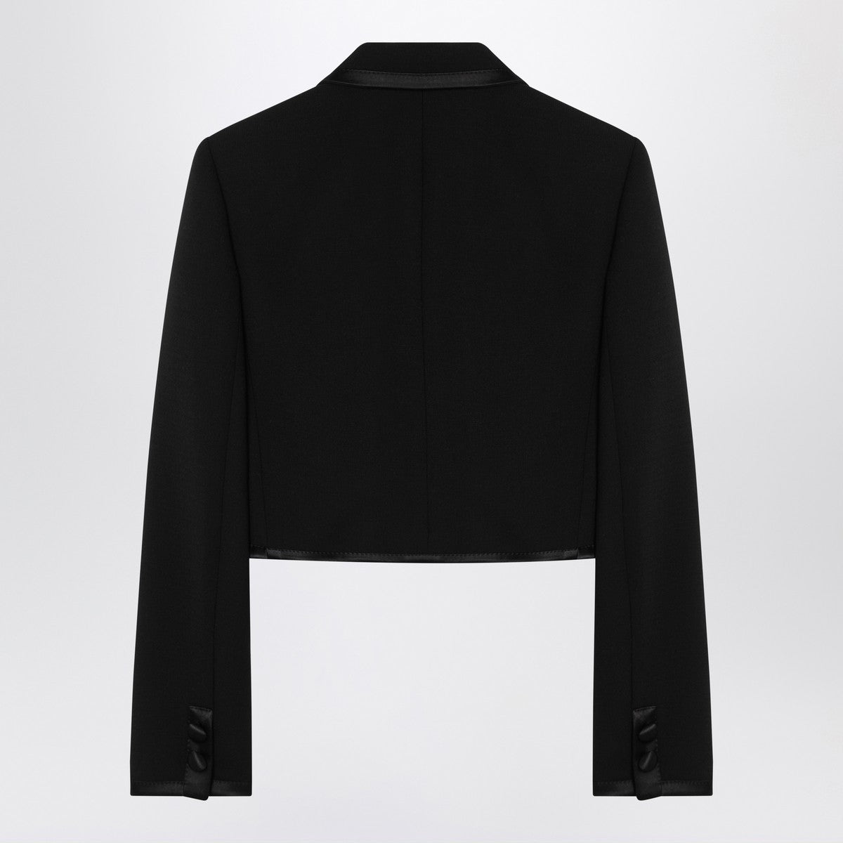 Dolce & Gabbana Dolce&Gabbana Cropped double-breasted black jacket