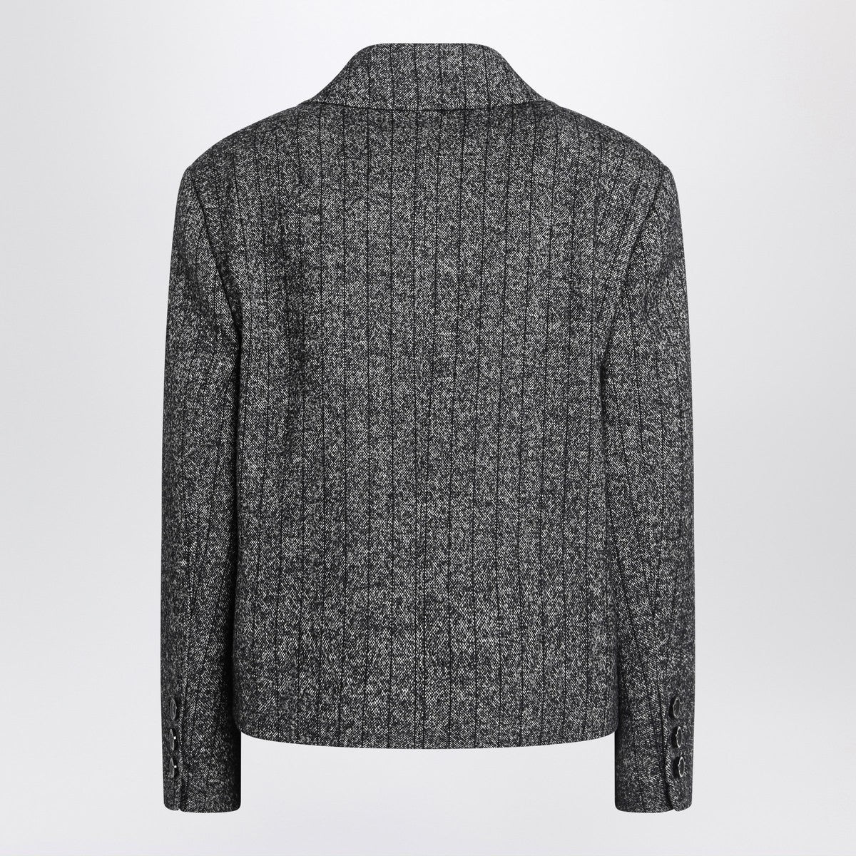 Dolce & Gabbana Dolce&Gabbana Dark grey short oversized striped jacket Dolce & Gabbana 