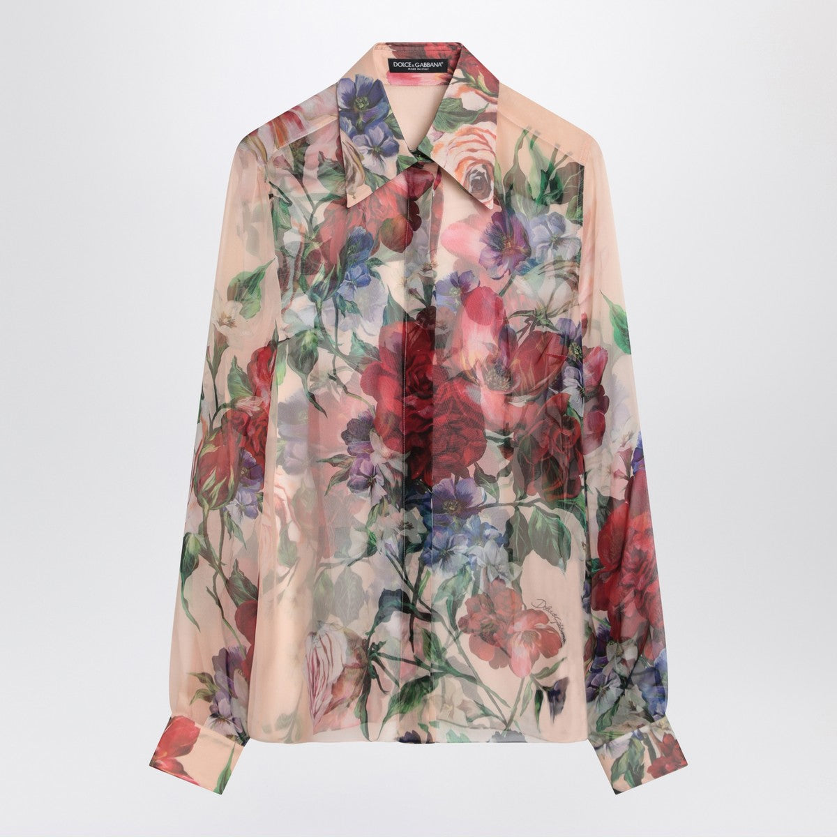 Dolce & Gabbana Dolce&Gabbana Floral-print silk shirt Dolce & Gabbana 