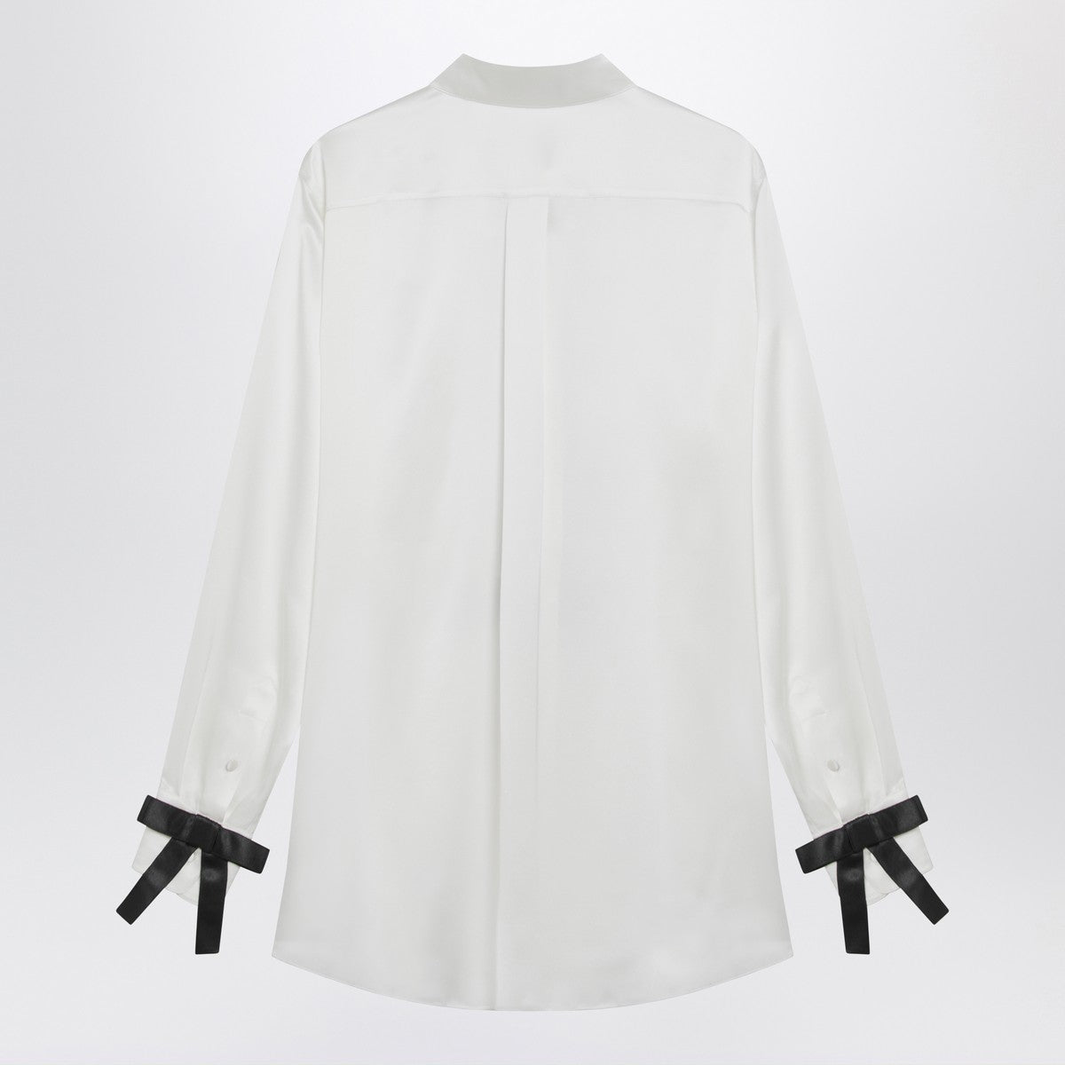 Dolce & Gabbana Dolce&Gabbana White silk shirt with bows Dolce & Gabbana 