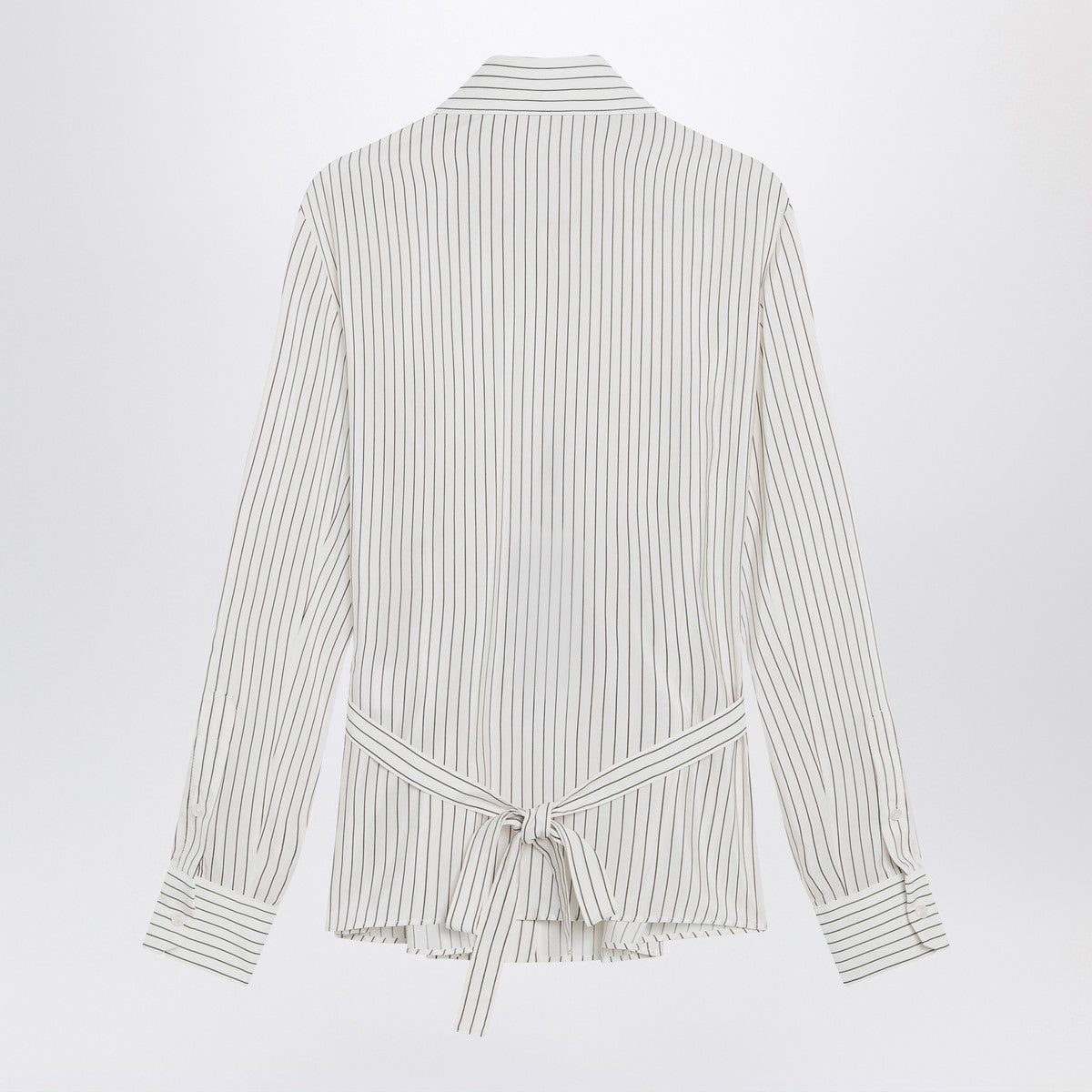 Dolce & Gabbana Dolce&Gabbana White pinstriped shirt in silk and cotton Dolce & Gabbana 