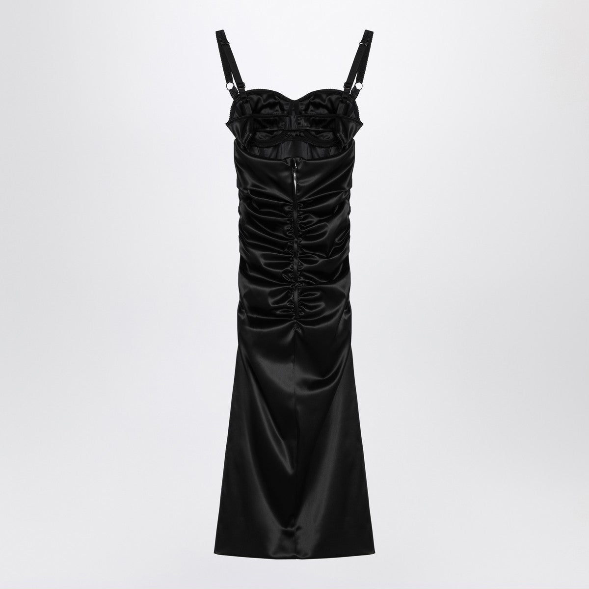 Dolce & Gabbana Dolce&Gabbana Draped black dress with bra detail Dolce & Gabbana 