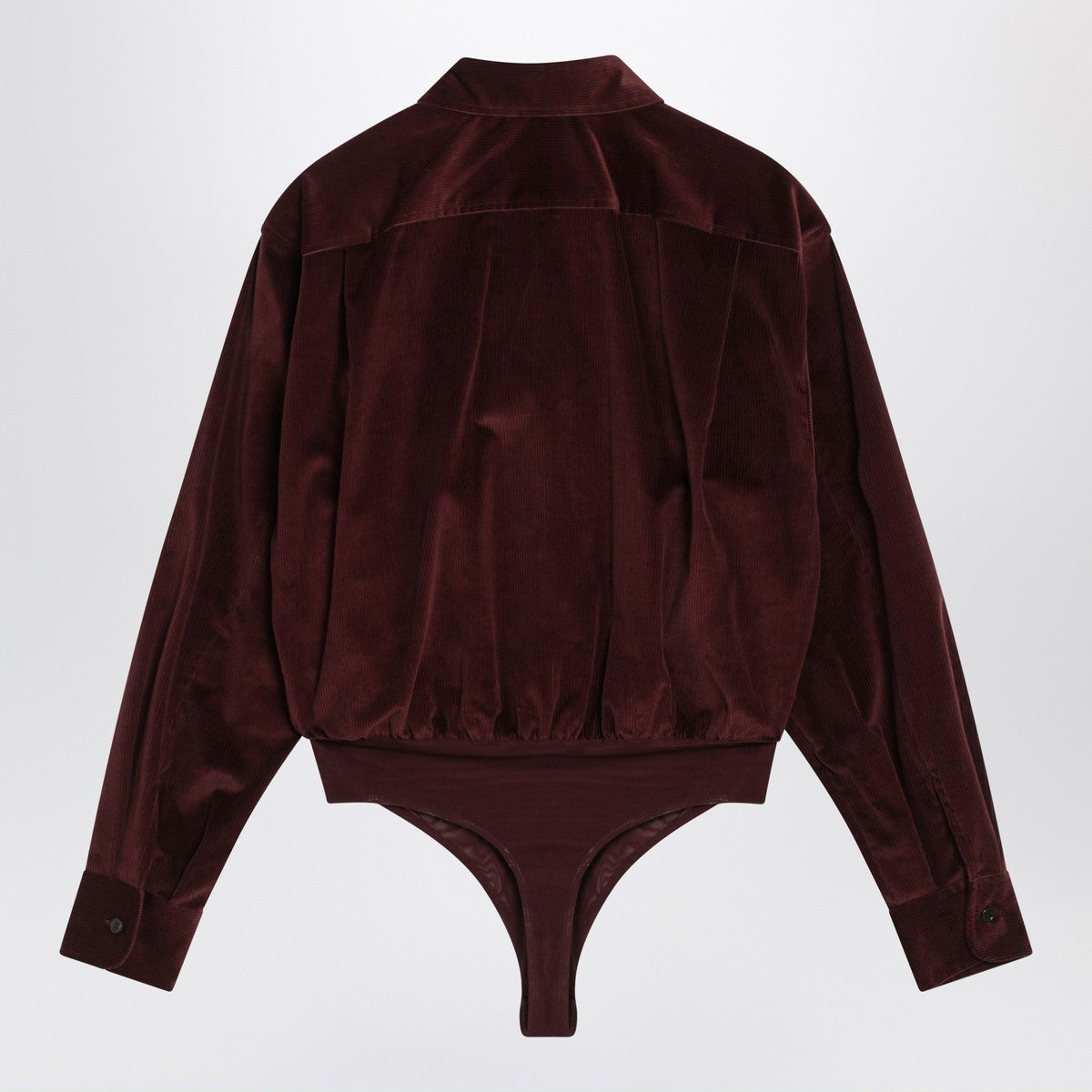 Max Mara Cherry-colored velvet shirt-body Max Mara 