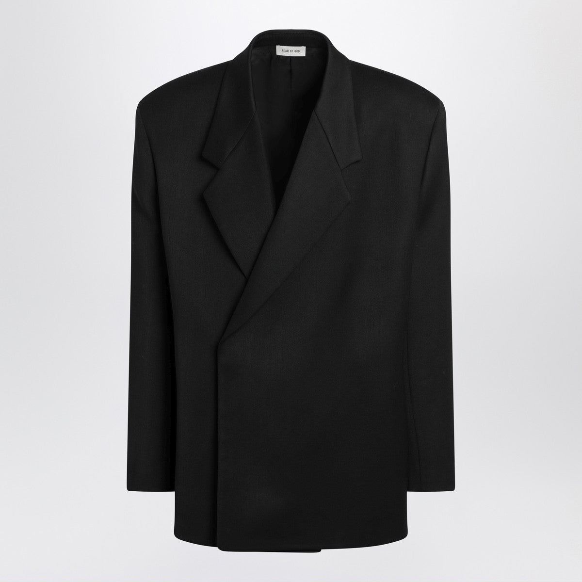 Fear of God Black double-breasted jacket in virgin wool Fear of God 