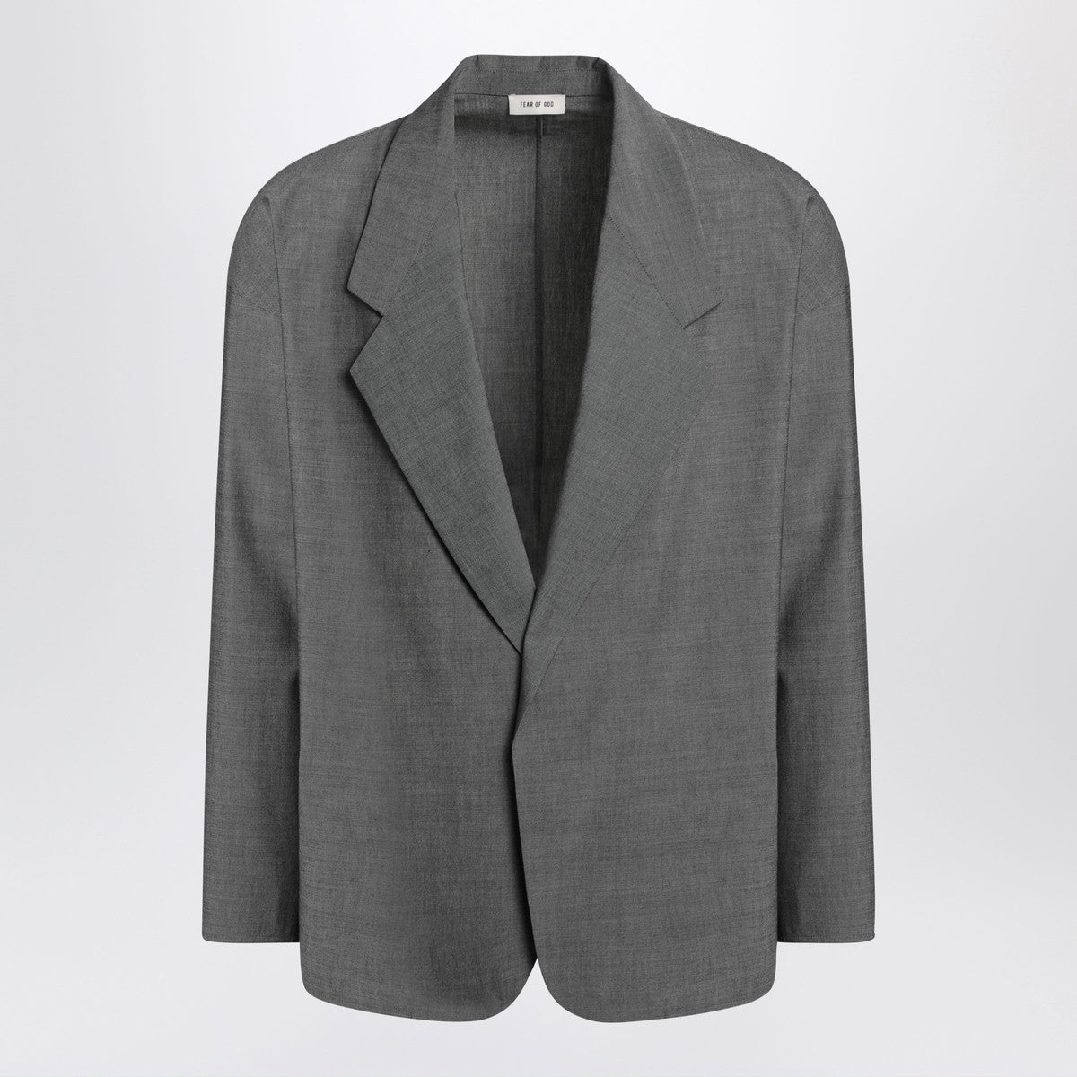 Fear of God Gray single-breasted jacket in cotton and wool Fear of God 