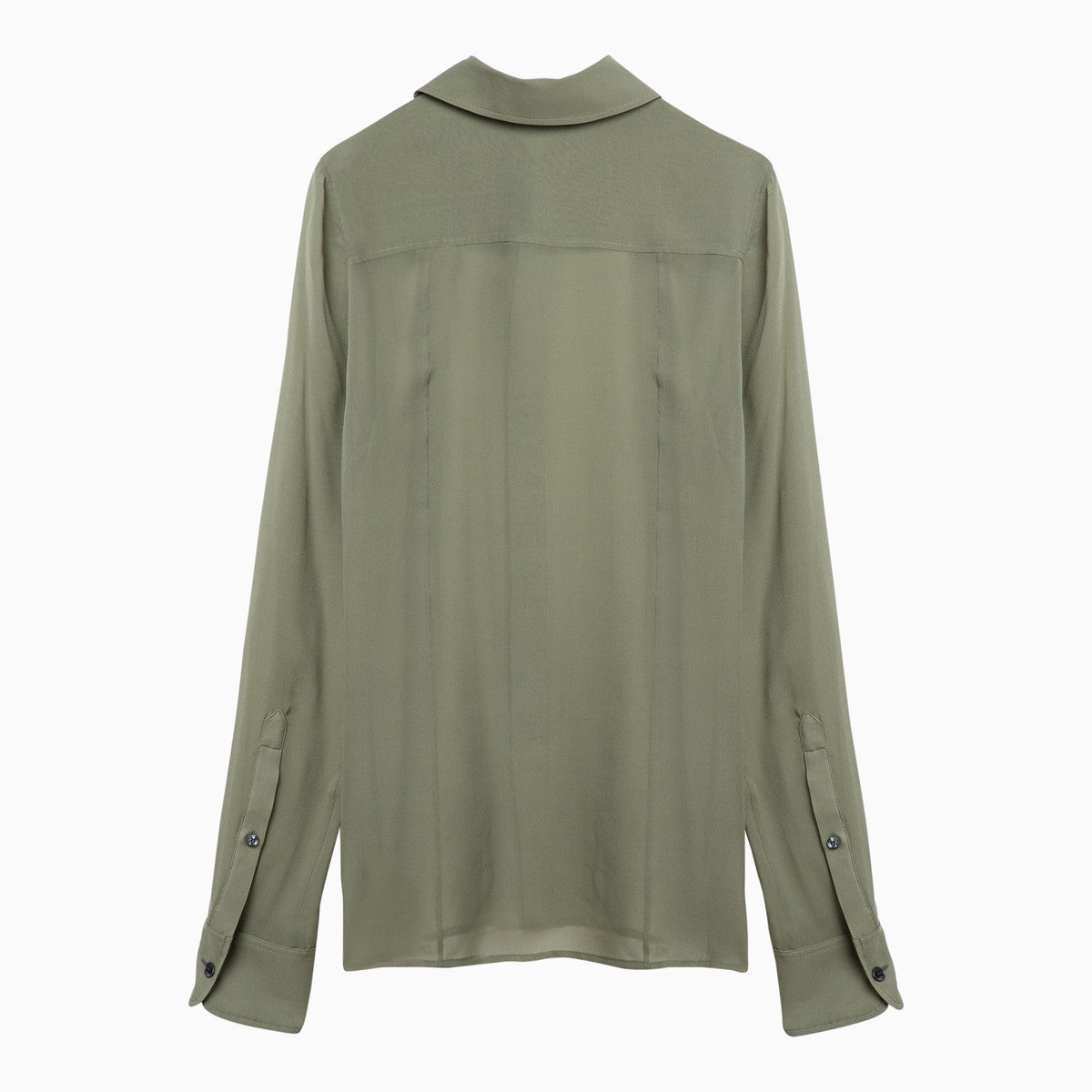 Ami Paris Olive green silk shirt Ami Paris 