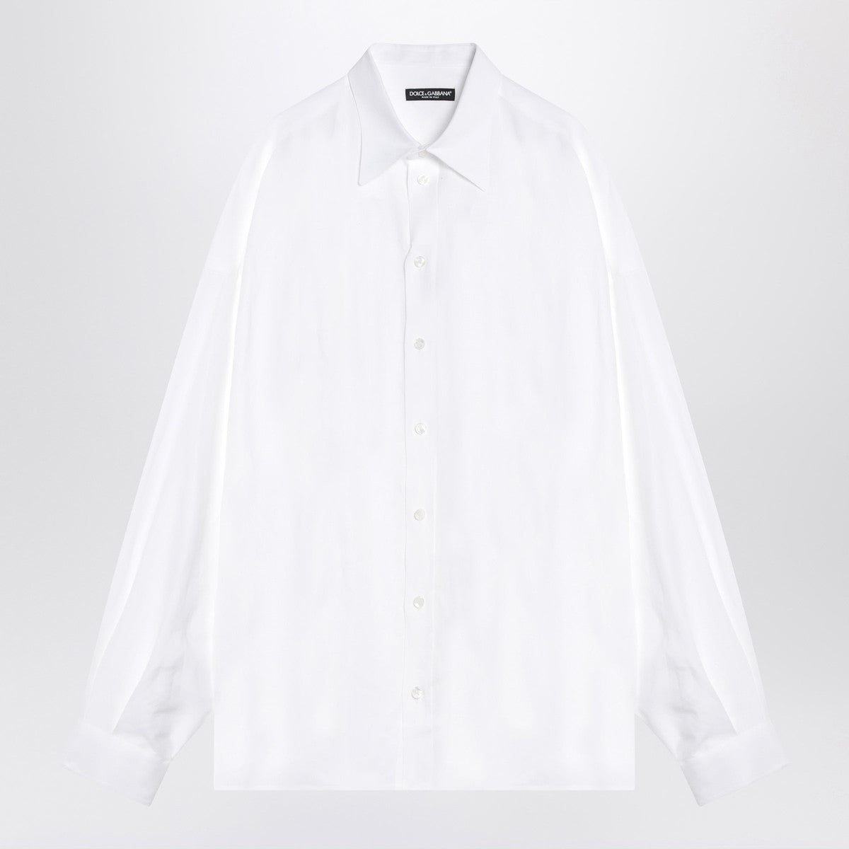 Dolce & Gabbana Dolce&Gabbana White linen shirt Dolce & Gabbana 